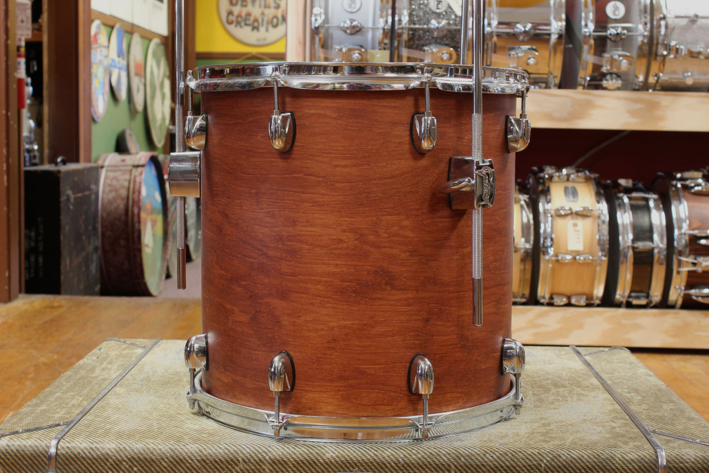 Gretsch Catalina Club Outfit in Satin Walnut Glaze 14x20 8x12 14x14 5x14