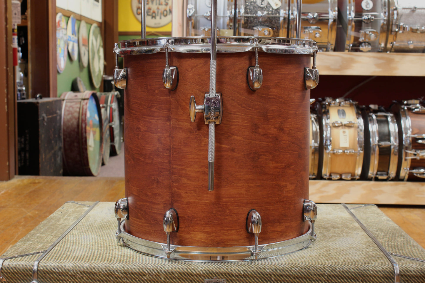Gretsch Catalina Club Outfit in Satin Walnut Glaze 14x20 8x12 14x14 5x14