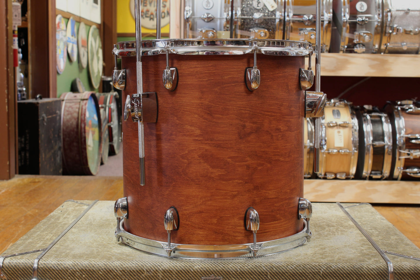 Gretsch Catalina Club Outfit in Satin Walnut Glaze 14x20 8x12 14x14 5x14
