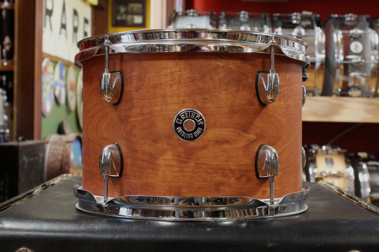 Gretsch Catalina Club Outfit in Satin Walnut Glaze 14x20 8x12 14x14 5x14