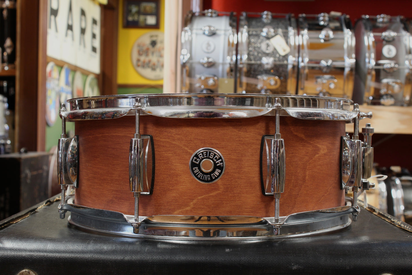 Gretsch Catalina Club Outfit in Satin Walnut Glaze 14x20 8x12 14x14 5x14