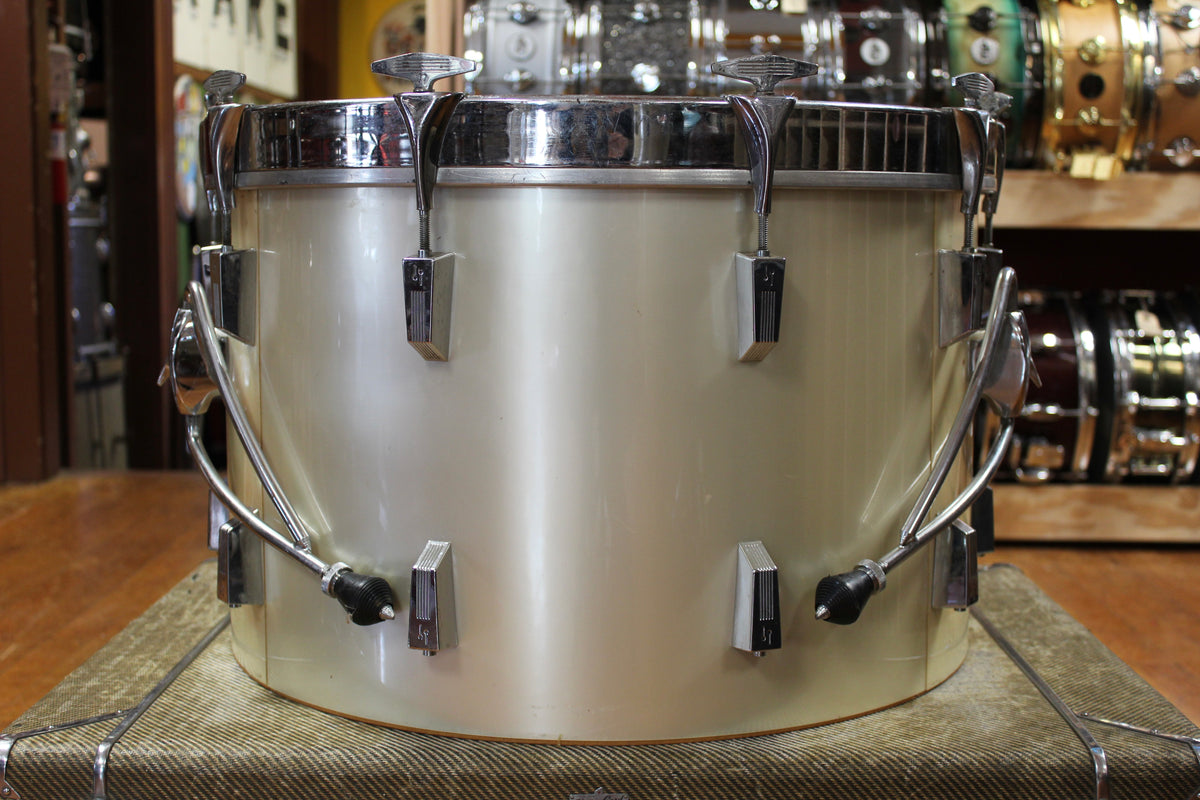 1970s Sonor Phonic Outfit in Metallic Silver 16x22 9x13 10x14 16x16