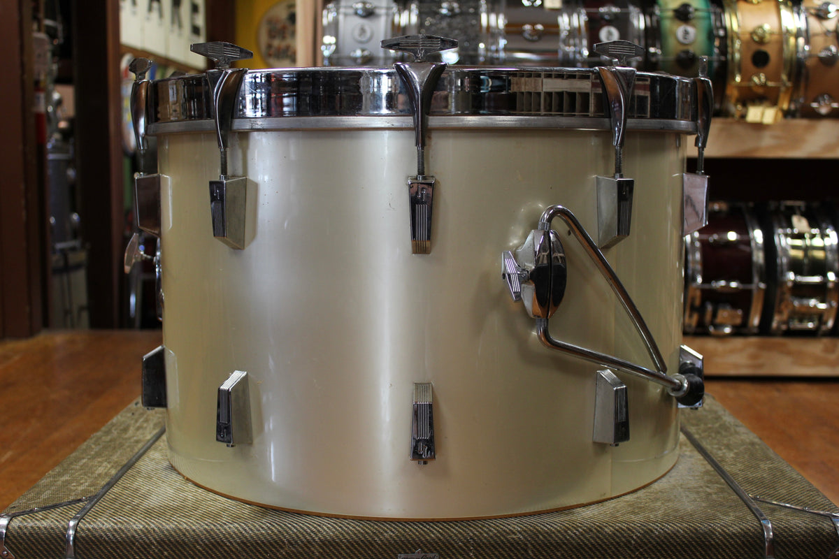 1970s Sonor Phonic Outfit in Metallic Silver 16x22 9x13 10x14 16x16