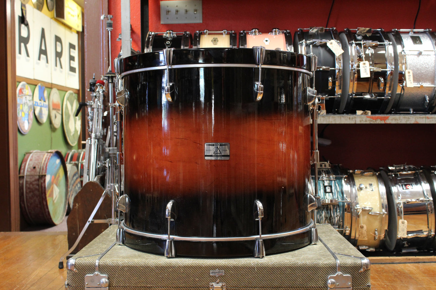 Muzzio MX Series Hybrid Electro Acoustic Outfit in Tobacco Burst 18x22 8x10 9x12 14x14 5x14