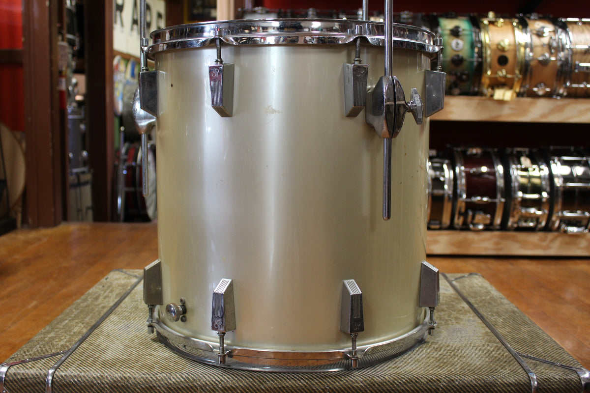 1970s Sonor Phonic Outfit in Metallic Silver 16x22 9x13 10x14 16x16