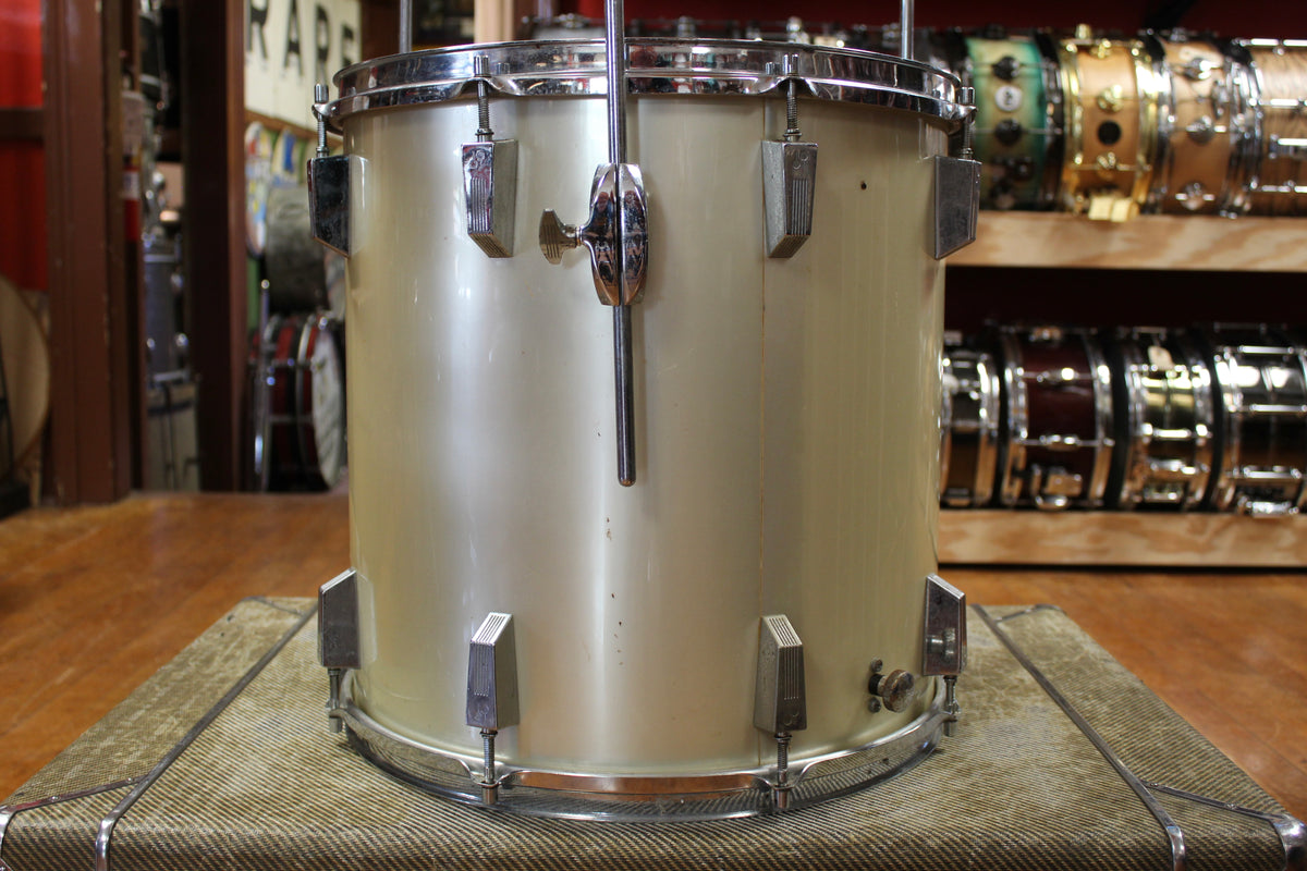 1970s Sonor Phonic Outfit in Metallic Silver 16x22 9x13 10x14 16x16