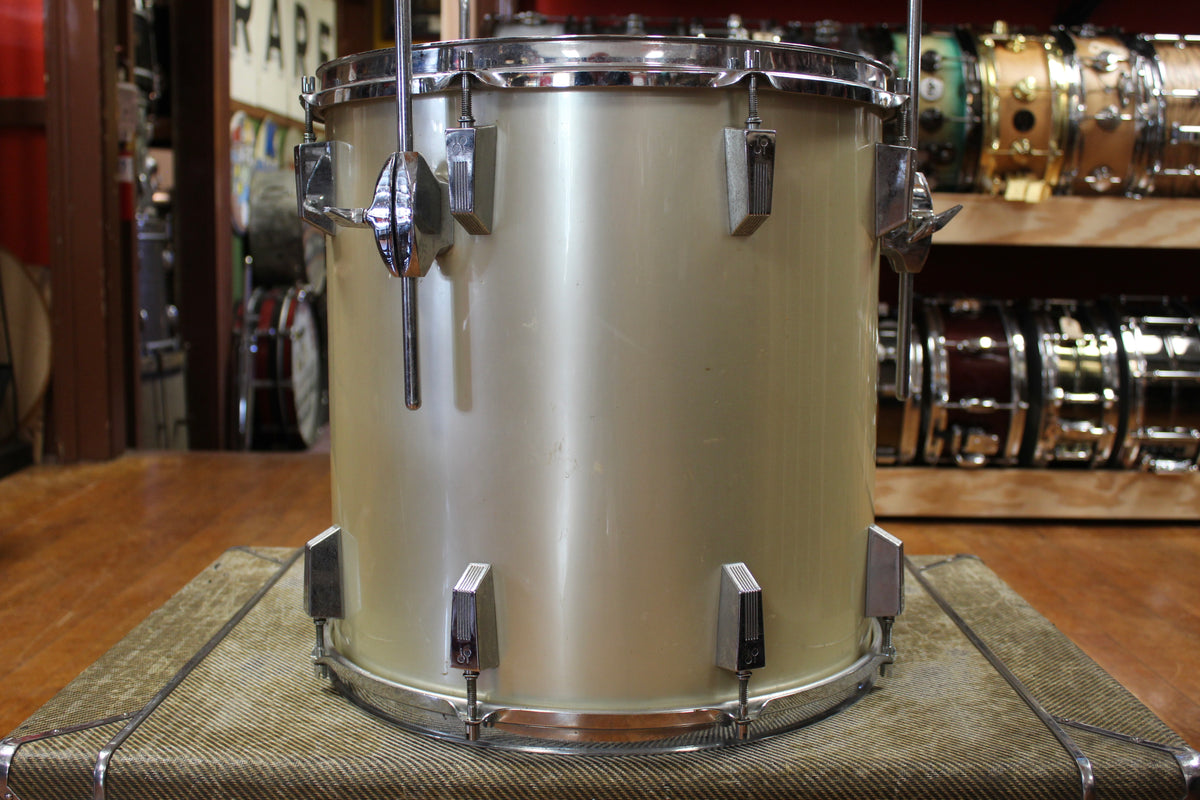 1970s Sonor Phonic Outfit in Metallic Silver 16x22 9x13 10x14 16x16