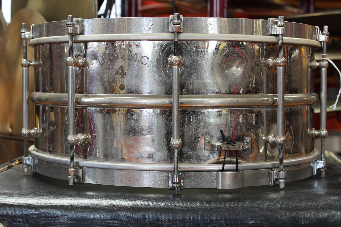 1920's Ludwig 6.5"x15" Nickel Over Brass Snare Drum