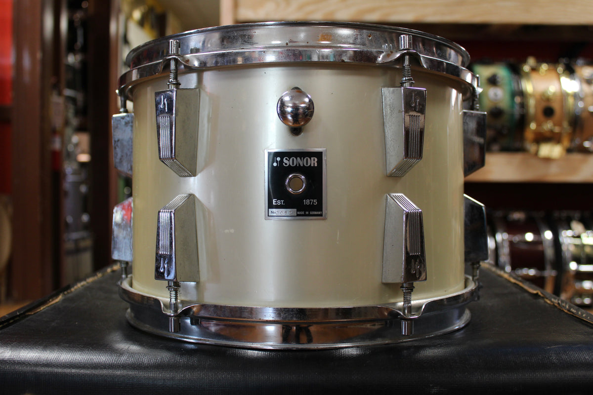 1970s Sonor Phonic Outfit in Metallic Silver 16x22 9x13 10x14 16x16