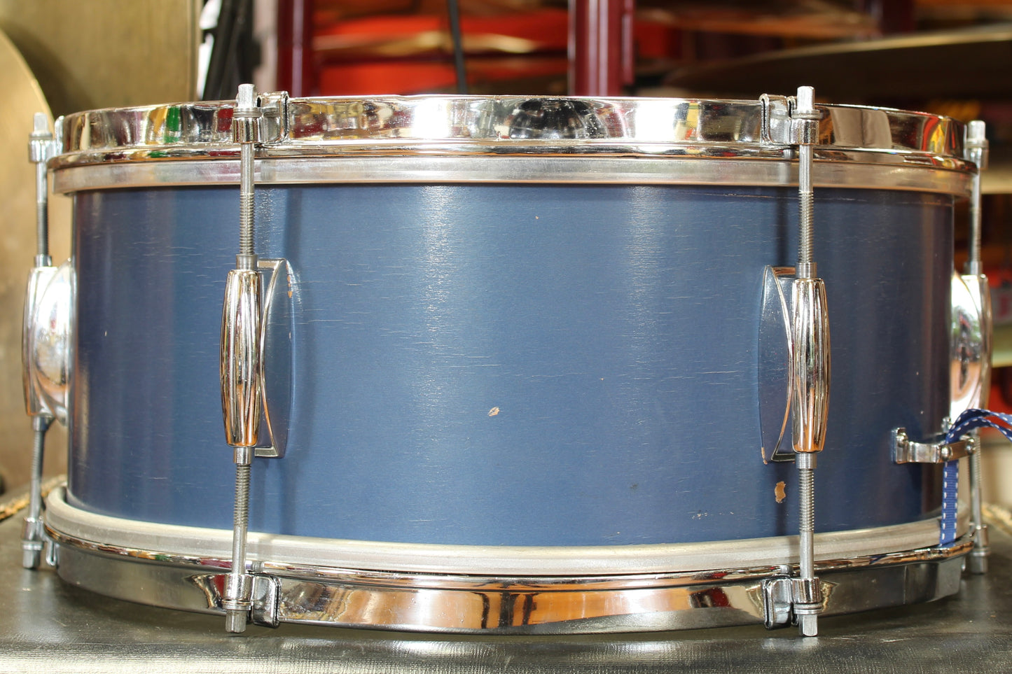 1960's Gretsch 6.5"x14" Dixieland Snare Drum in Blue Lacquer