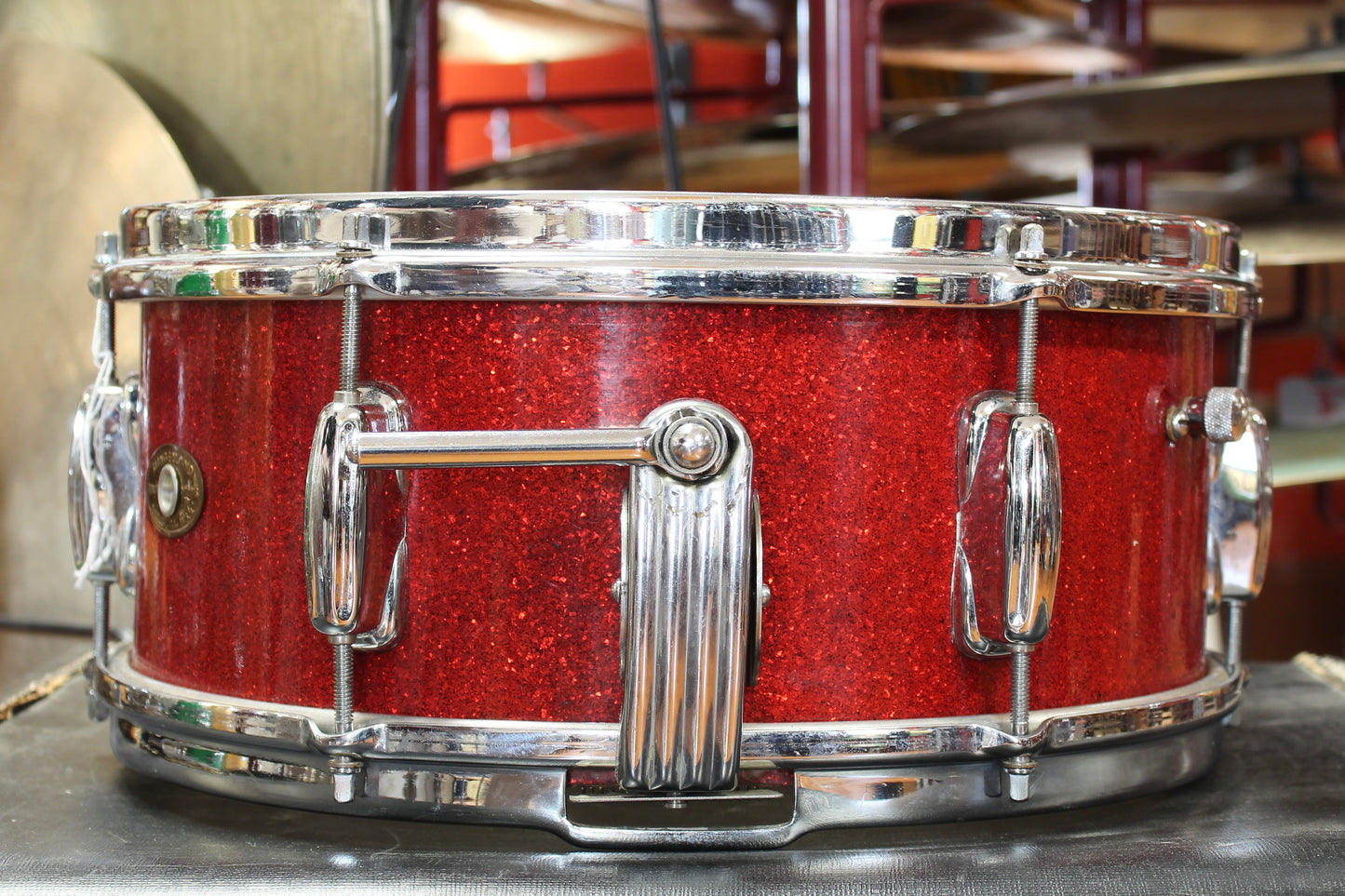 1950's Slingerland 5"x13" Snare Drum in Red Sparkle