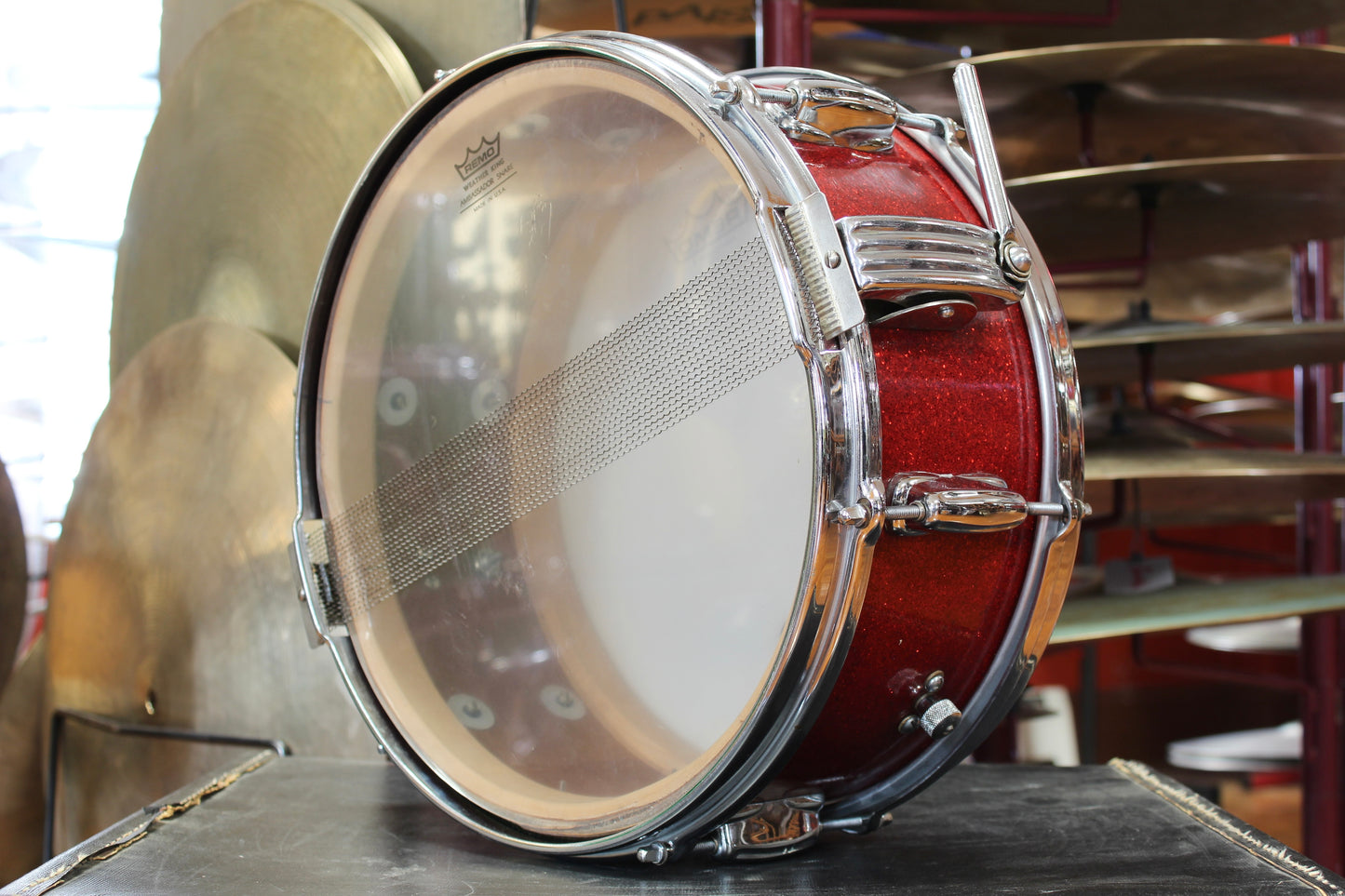 1950's Slingerland 5"x13" Snare Drum in Red Sparkle