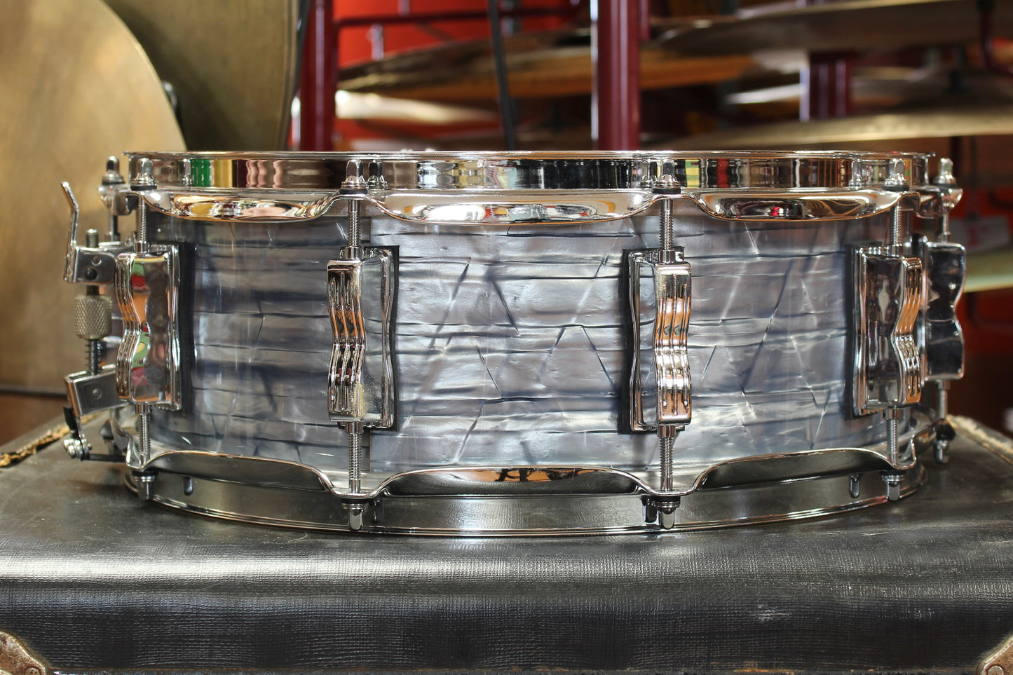 2000's Ludwig 5"x14" Classic Maple Snare Drum in Sky Blue Pearl