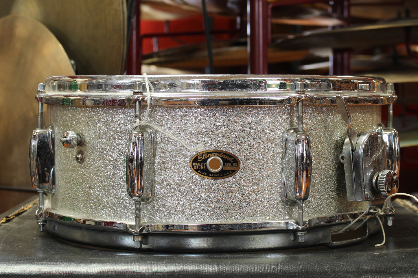 1960's Slingerland 5"x14" Snare Drum in Silver Sparkle
