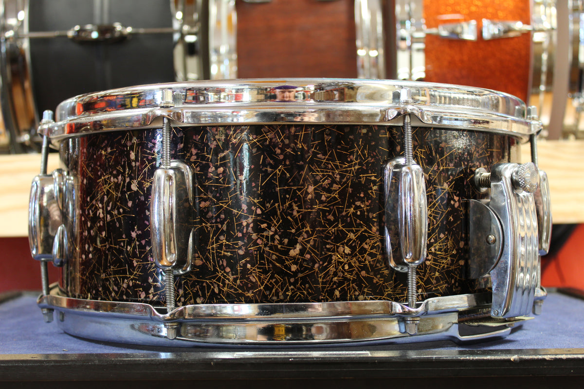 1950s Slingerland 5.5x14 Super Gene Krupa Radio King Snare Drum in Capri Pearl