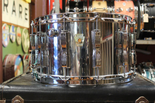 1990s Ludwig 8x14 Classic Colosseum Snare in Chrome Over Wood