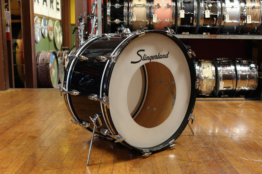 1970 Slingerland Gene Krupa Deluxe Outfit in Black Beauty 14x22 9x13 16x16