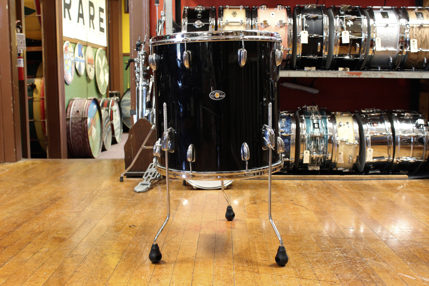 1970 Slingerland Gene Krupa Deluxe Outfit in Black Beauty 14x22 9x13 16x16