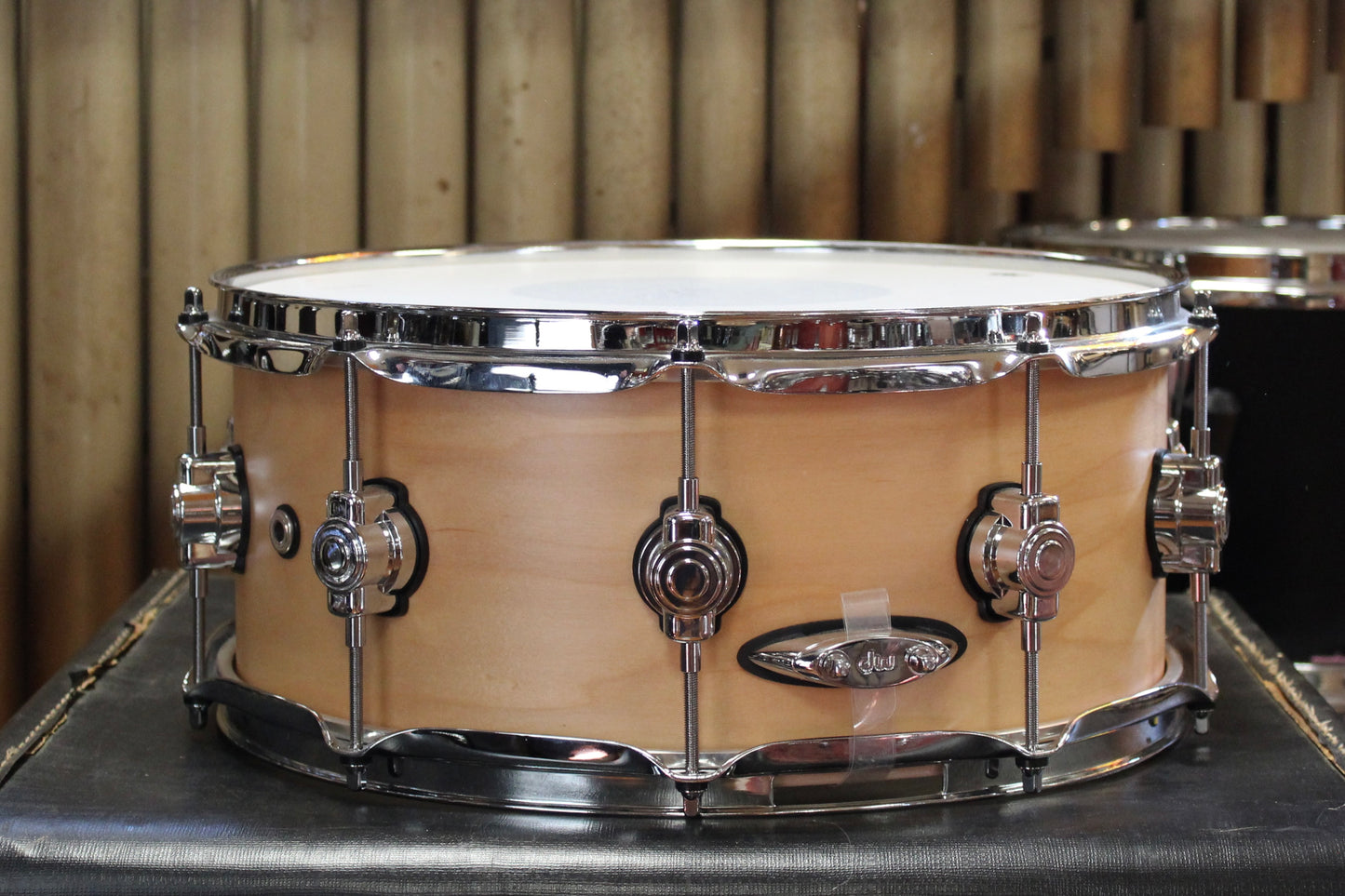 DW 6x14 Design series Maple Snare Drum in Natural Finish