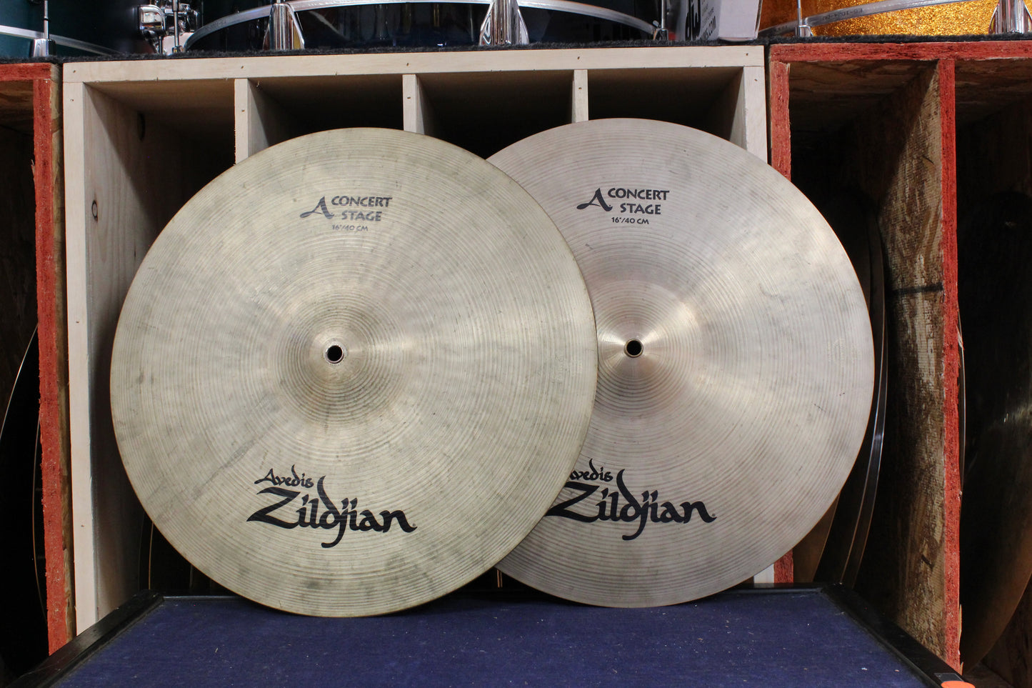 Zildjian 16" A Concert Stage Cymbal Pair 1707/1708g - Used