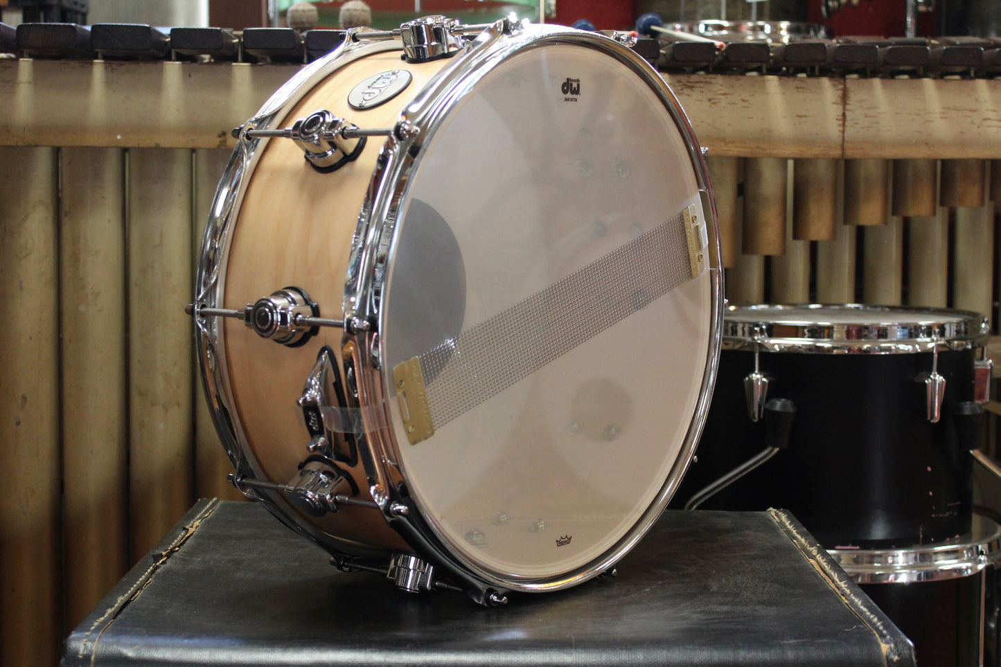 DW 6x14 Design series Maple Snare Drum in Natural Finish