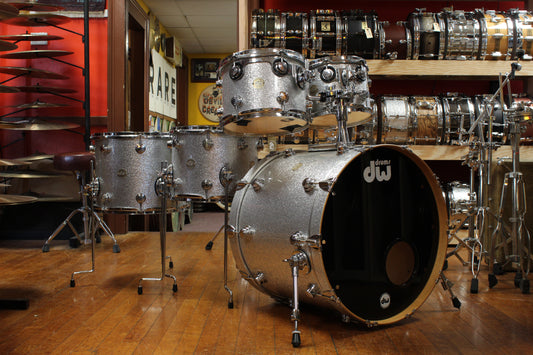 DW Collectors Series Outfit in Silver Sparkle 18x22 8x10 9x12 11x14 13x16