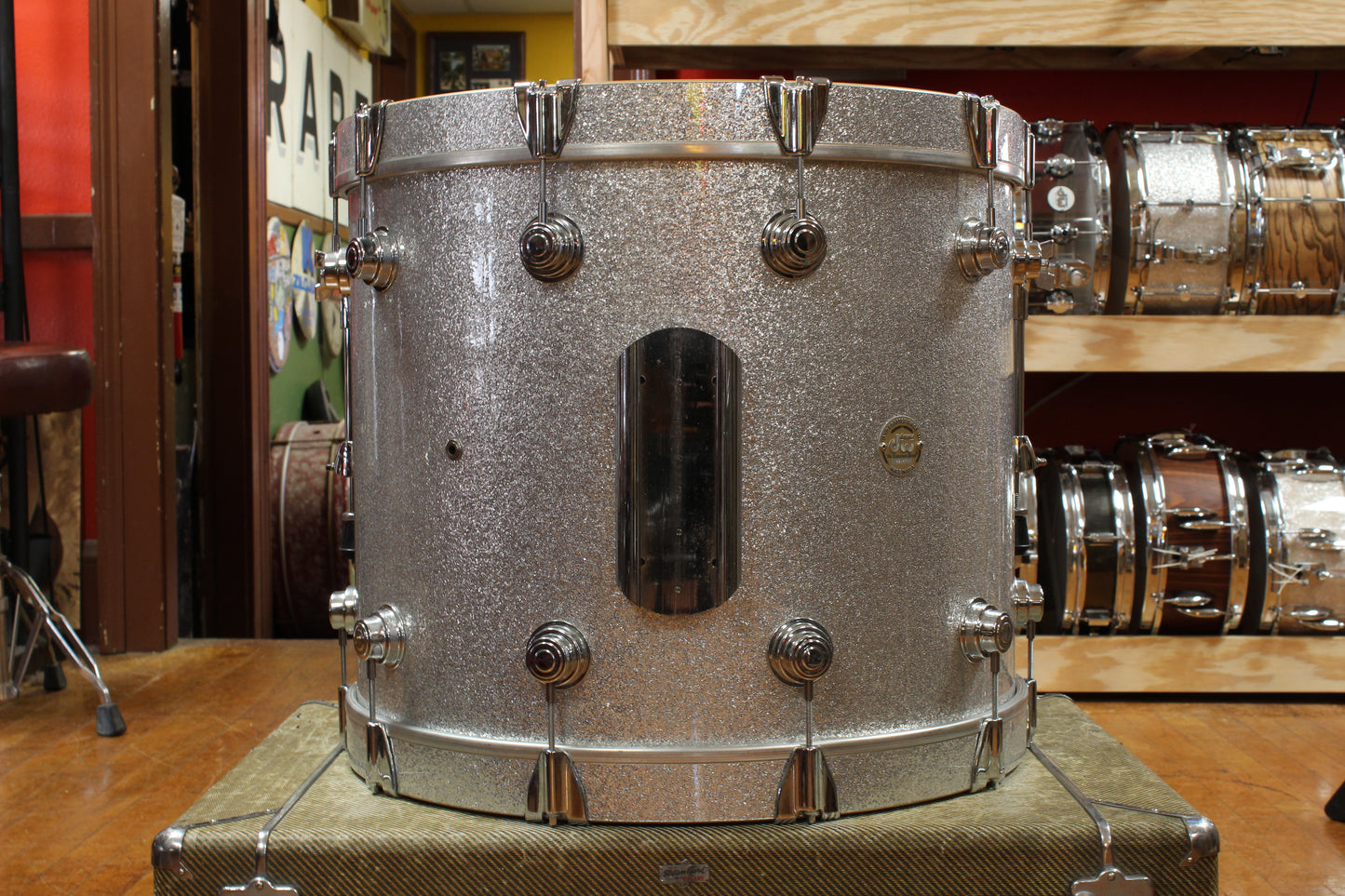 DW Collectors Series Outfit in Silver Sparkle 18x22 8x10 9x12 11x14 13x16