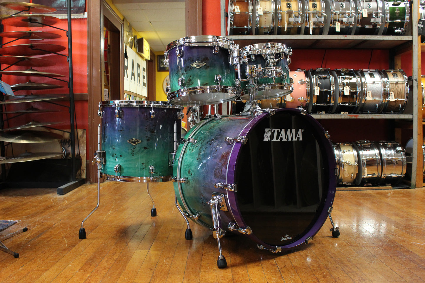 Tama Starclassic Walnut/Birch Outfit in Nebula Mappa Burl Fade 16x22 8x10 9x12 14x16
