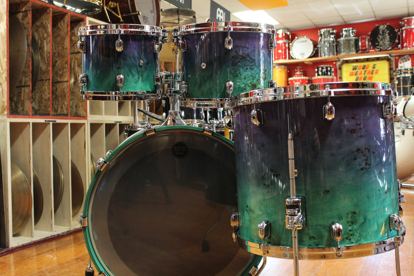 Tama Starclassic Walnut/Birch Outfit in Nebula Mappa Burl Fade 16x22 8x10 9x12 14x16