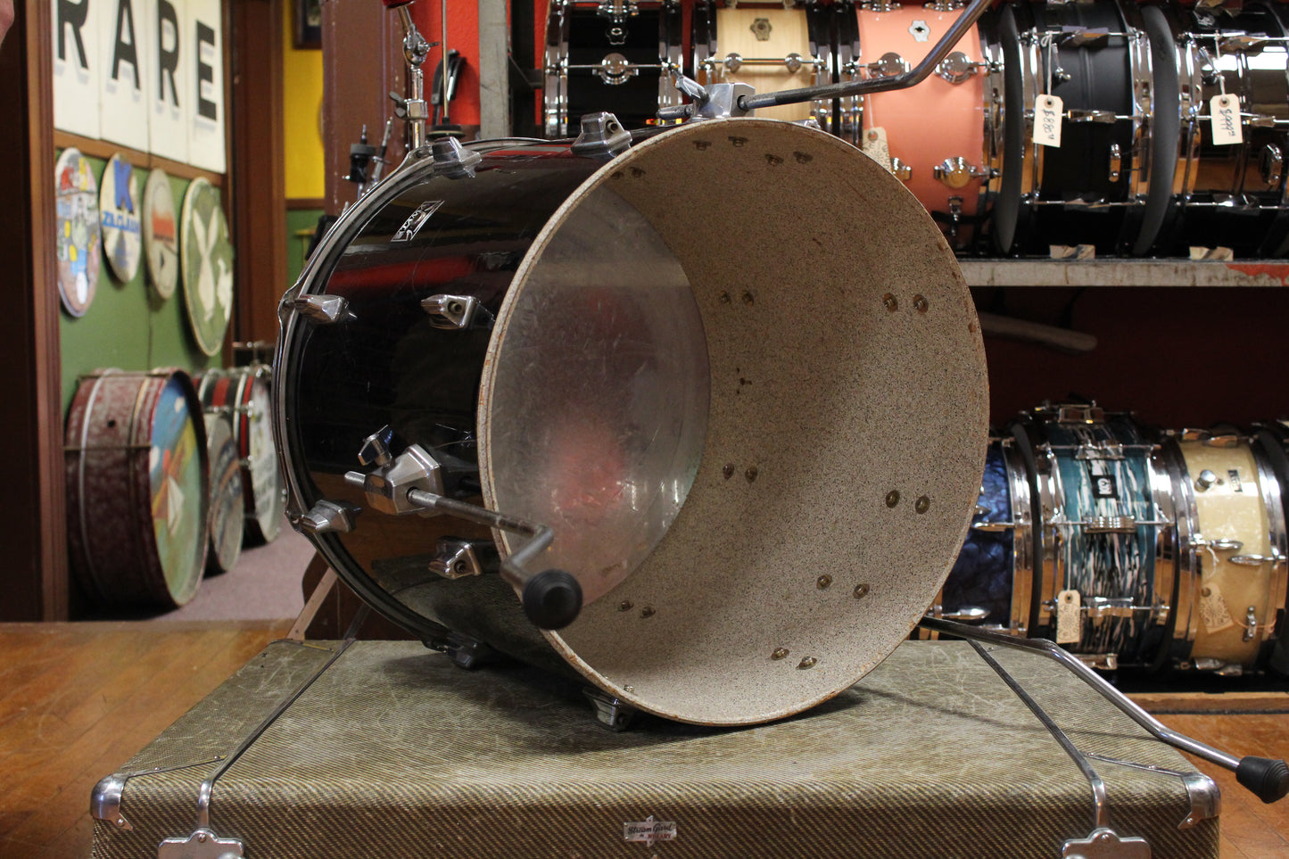 1980s Tama 16x18 Imperialsstar Floor Tom in Piano Black