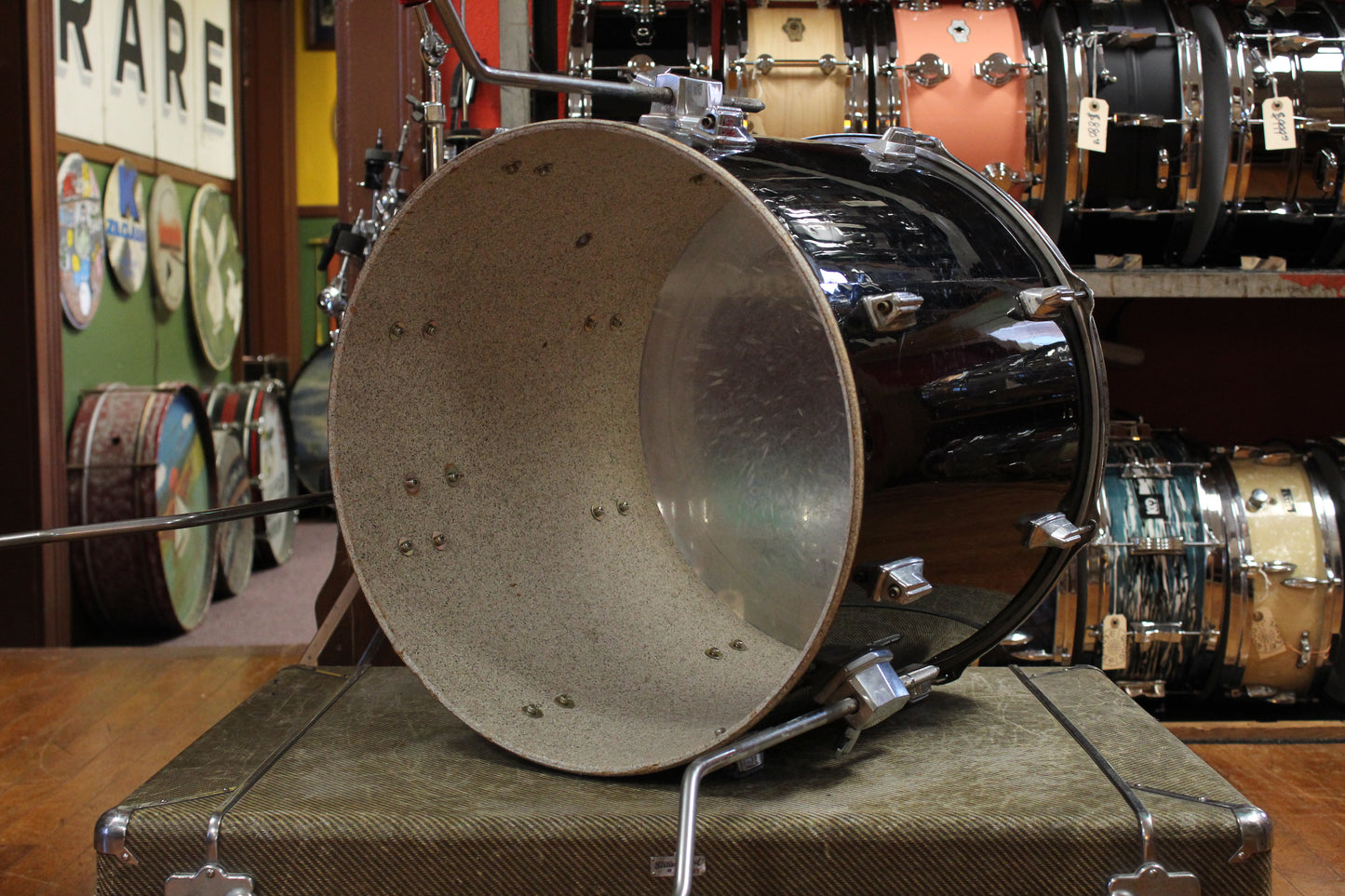 1980s Tama 16x18 Imperialsstar Floor Tom in Piano Black