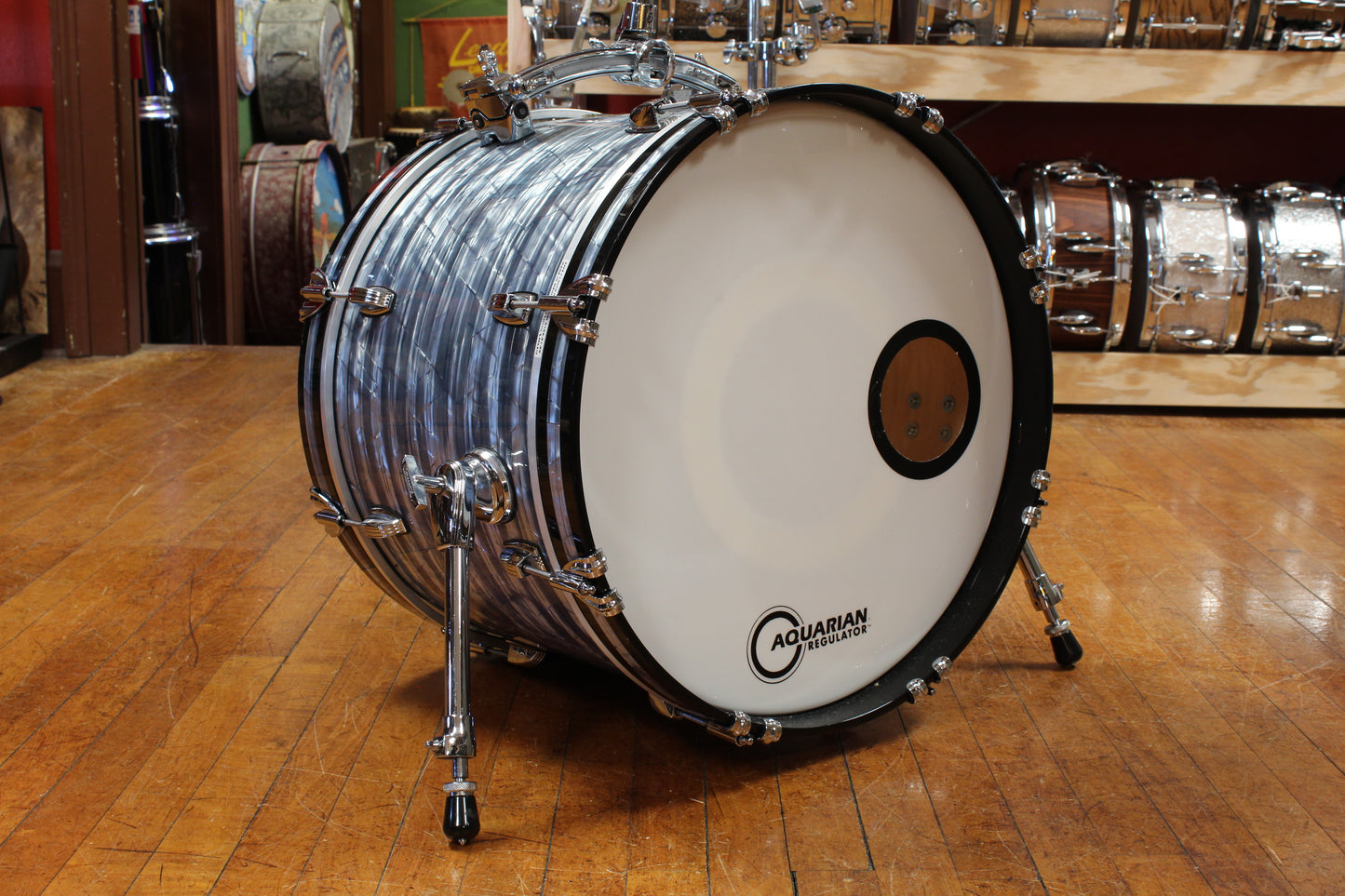 Ludwig Classic Maple Outfit in Sky Blue Pearl 14x20 8x12 14x14