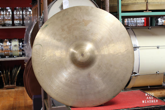 1950s A. Zildjian 22" Hollow Block Ride 3373g