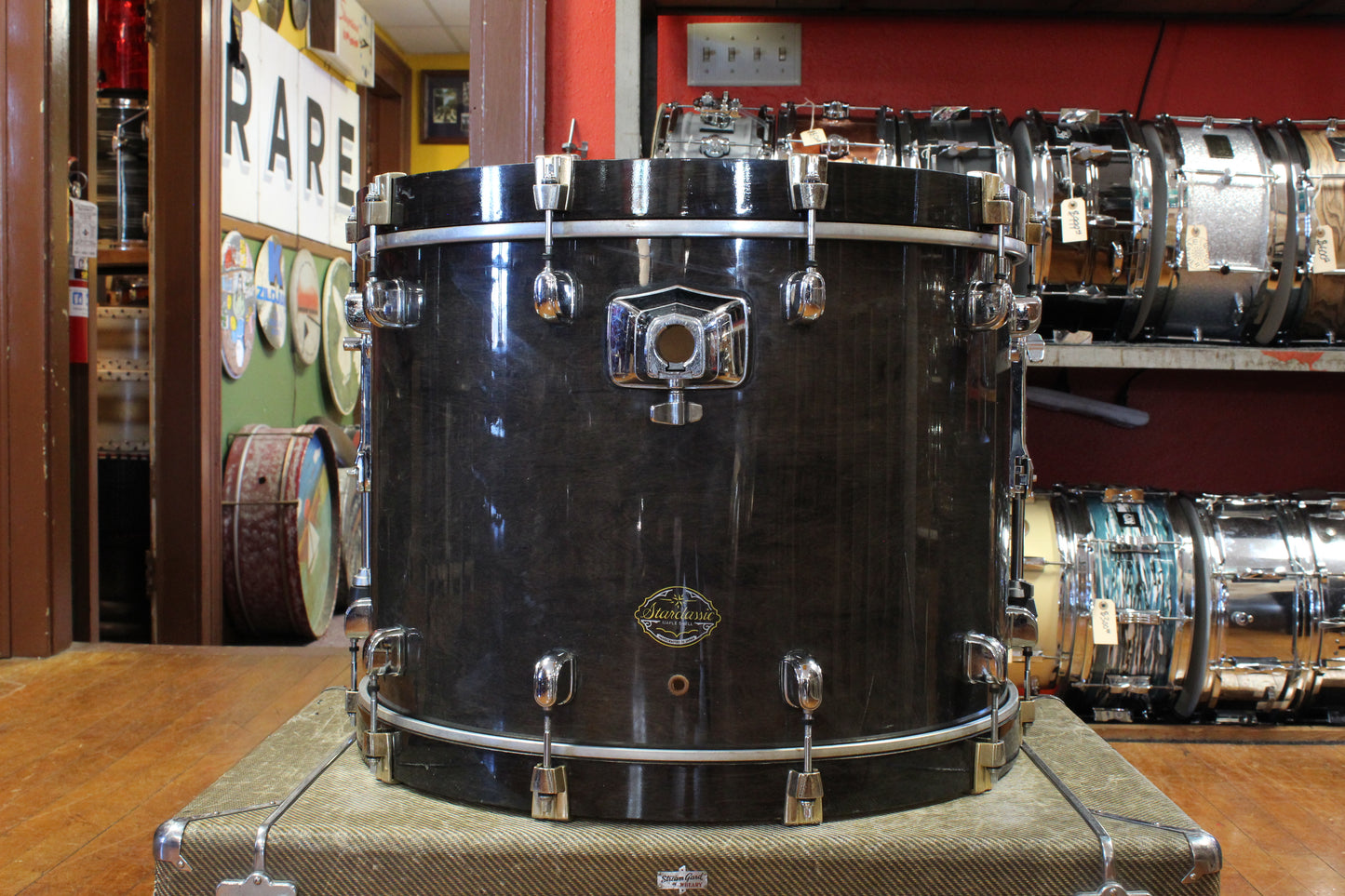 1990s Tama Starclassic Maple Outfit in Cherry Black 16x22 9x10 9x12 14x14