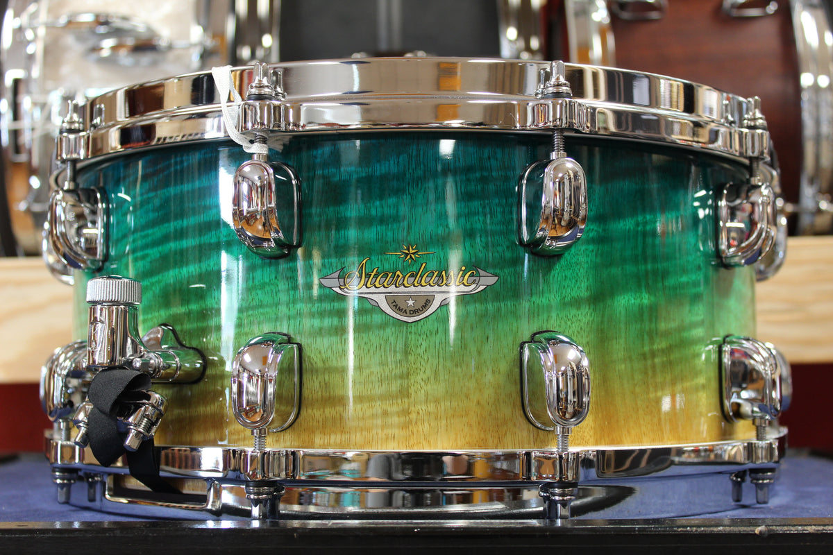 Tama Starclassic Maple Exotic Snare Drum 6.5x14 in Marine Shoreline Movingui Fade