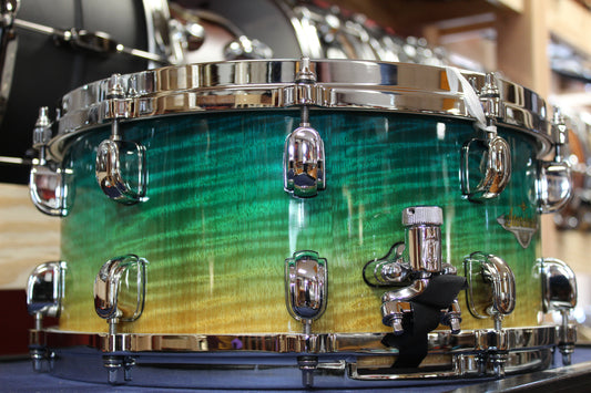 Tama Starclassic Maple Exotic Snare Drum 6.5x14 in Marine Shoreline Movingui Fade