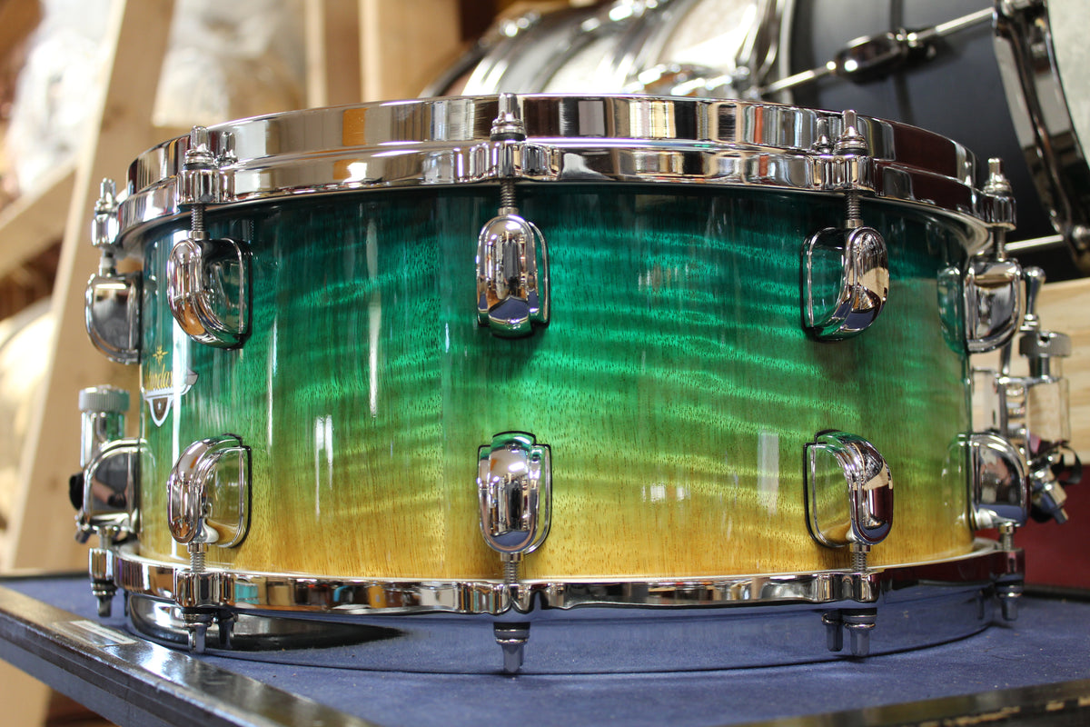 Tama Starclassic Maple Exotic Snare Drum 6.5x14 in Marine Shoreline Movingui Fade
