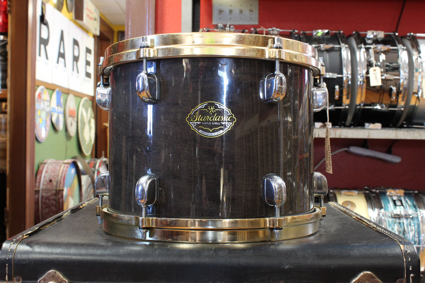 1990s Tama Starclassic Maple Outfit in Cherry Black 16x22 9x10 9x12 14x14