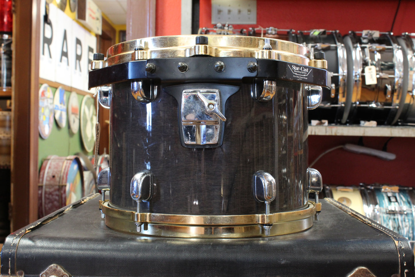 1990s Tama Starclassic Maple Outfit in Cherry Black 16x22 9x10 9x12 14x14