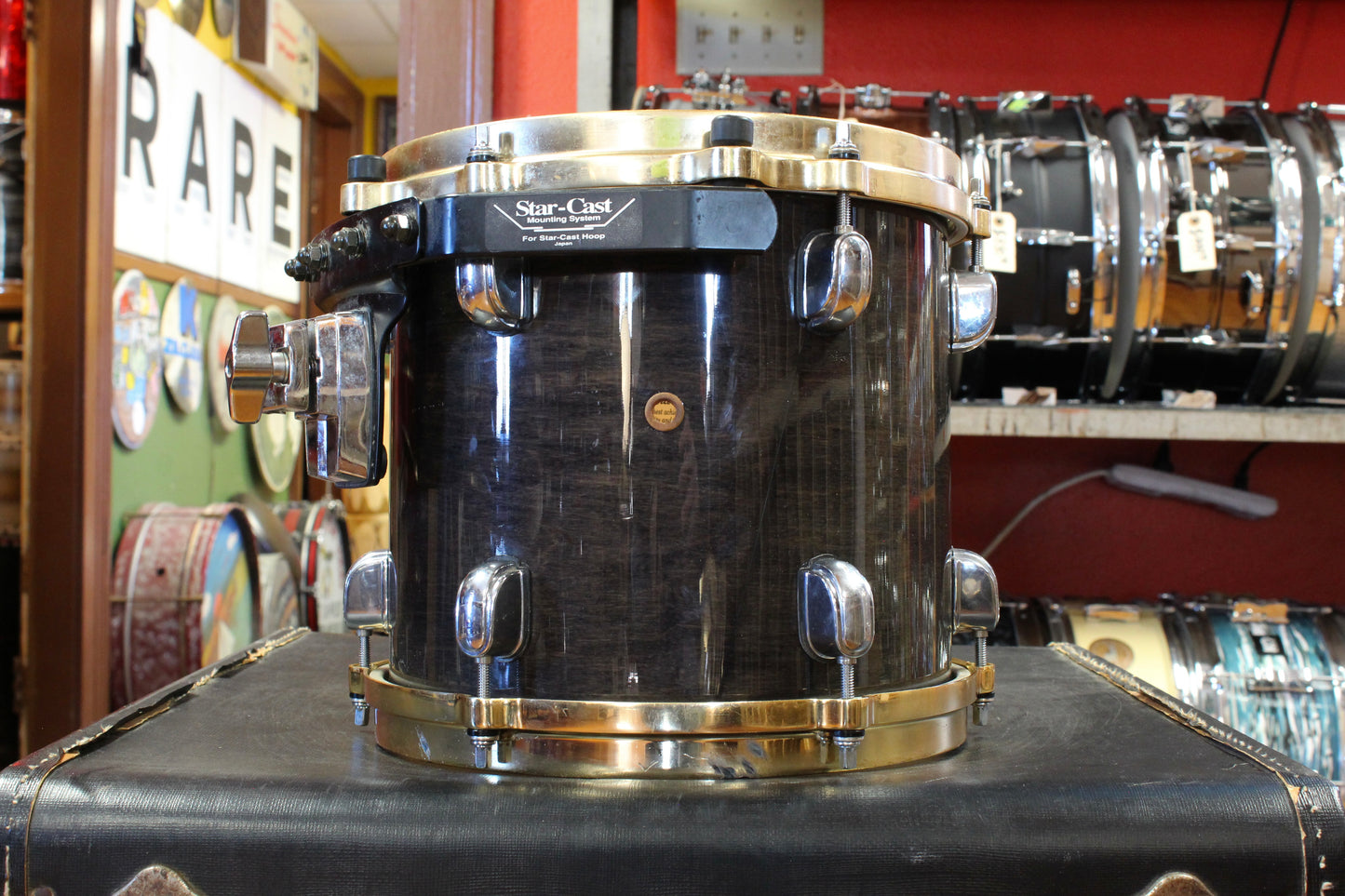 1990s Tama Starclassic Maple Outfit in Cherry Black 16x22 9x10 9x12 14x14