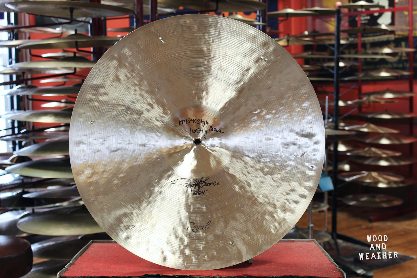 Cymbal Craftsman 19" EAK Style Sizzle Crash Ride 1654g