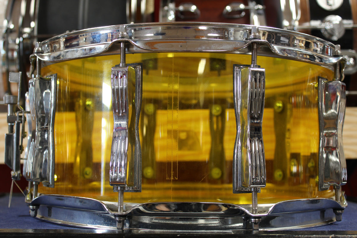 Ludwig 6.5x14 Vistalite Snare Drum in Yellow
