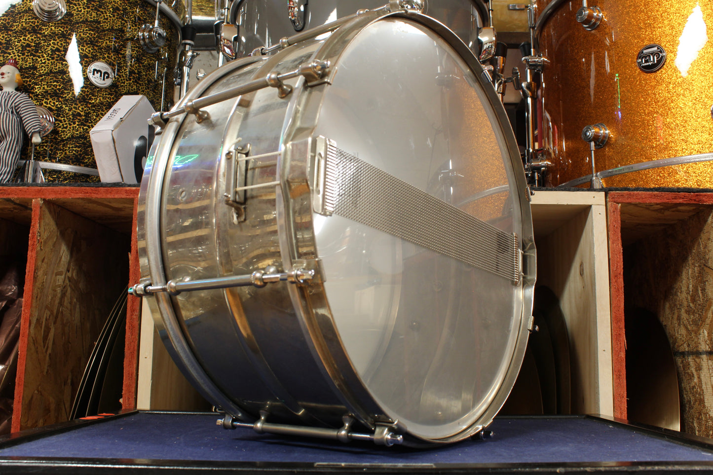 1930s Slingerland 6.5x14 Nickel Over Brass Professional Model Snare Drum