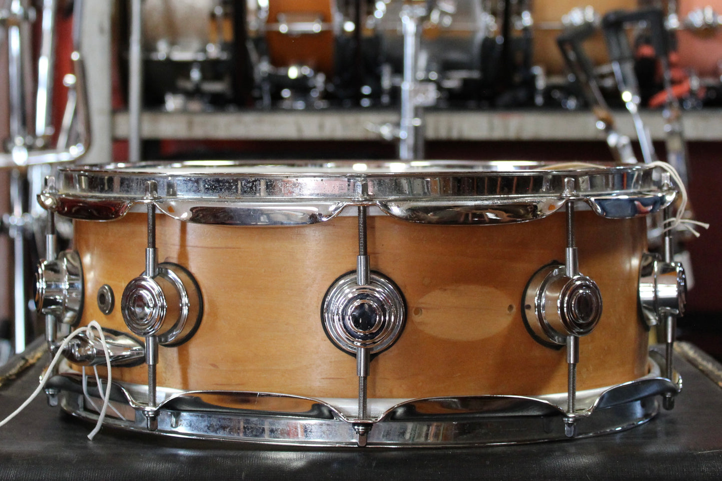 2003 DW Craviotto 5.5x14 Snare Drum in Natural Maple