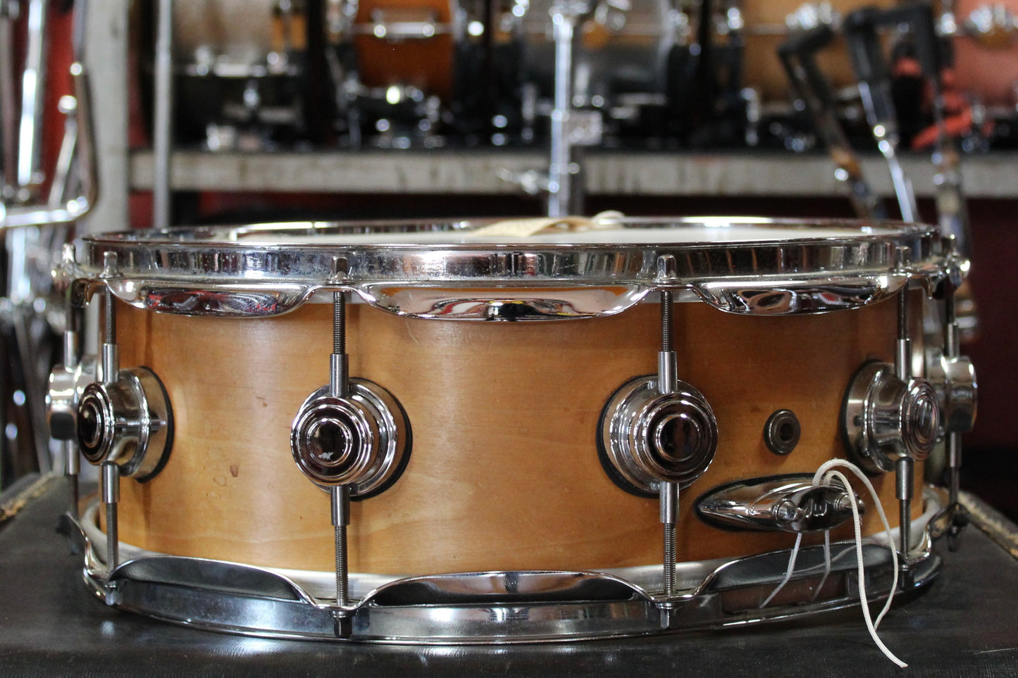 2003 DW Craviotto 5.5x14 Snare Drum in Natural Maple