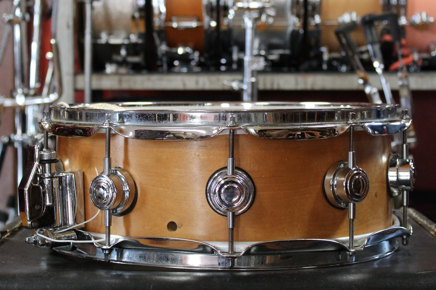 2003 DW Craviotto 5.5x14 Snare Drum in Natural Maple