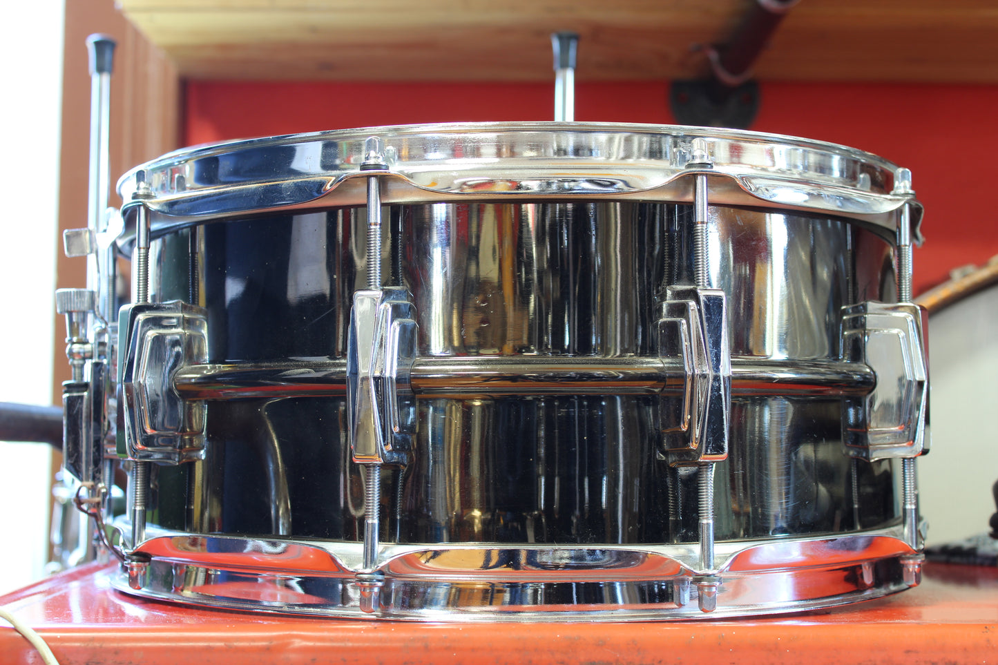 1970s Ludwig Black Beauty Snare Drum 6.5x14 Serial # 1917918
