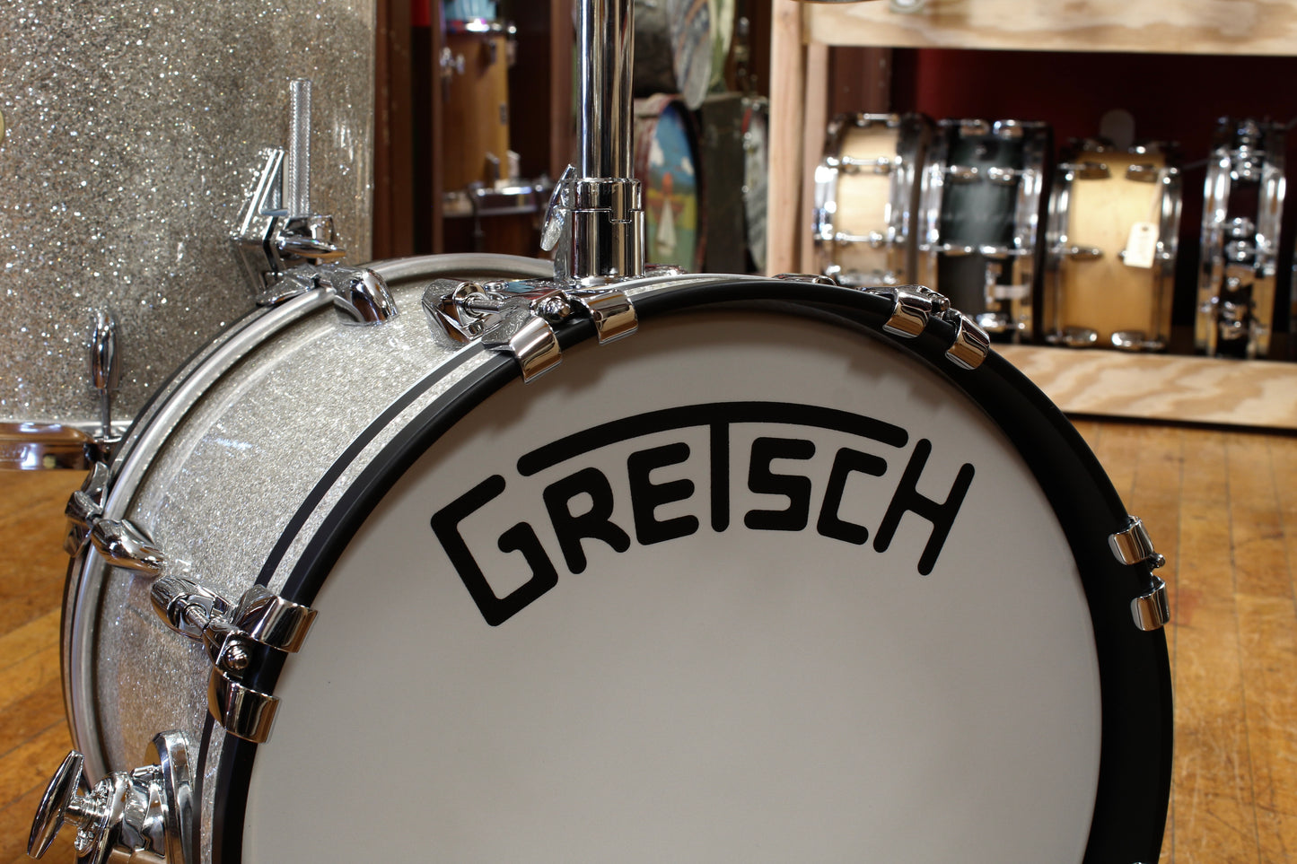 Gretsch Broadkaster 12x16 14x14 8x12 in Silver Glass