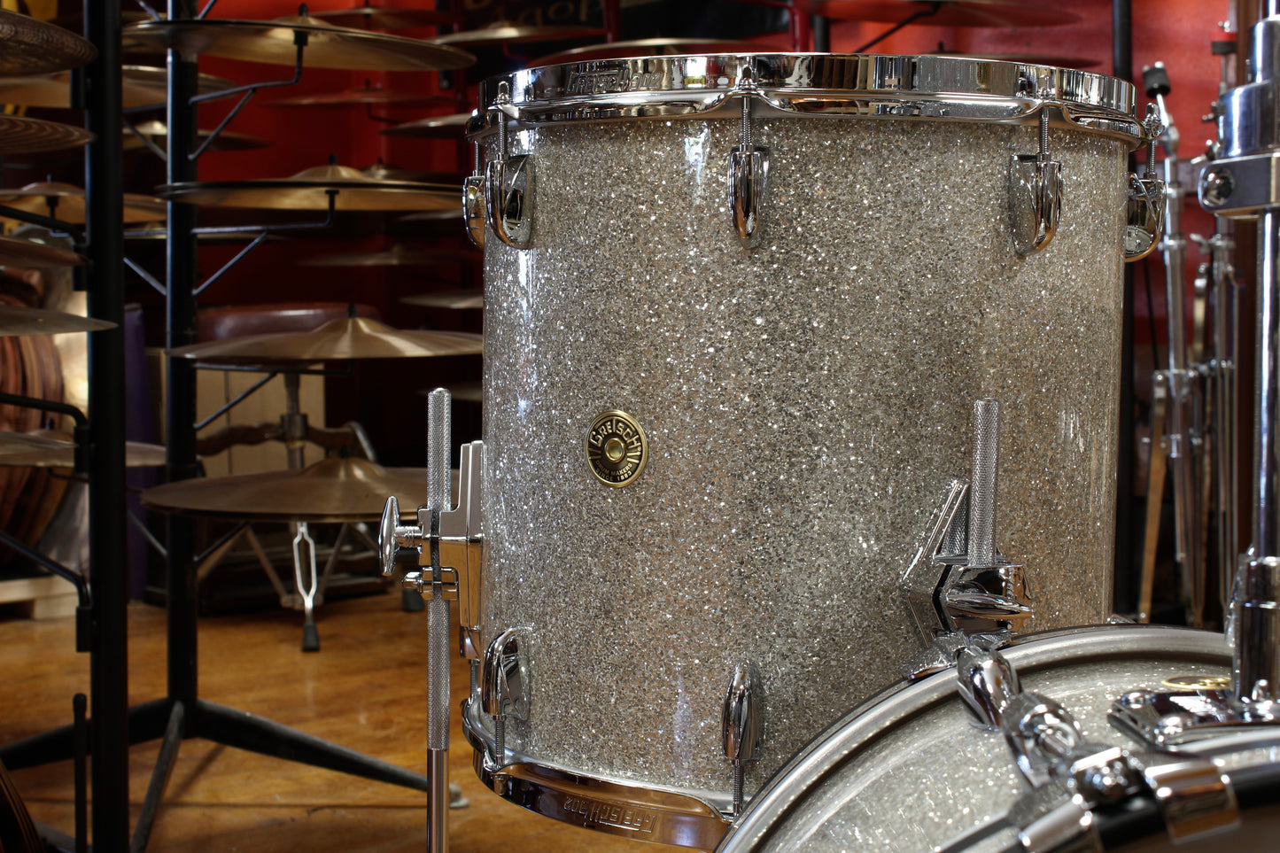 Gretsch Broadkaster 12x16 14x14 8x12 in Silver Glass