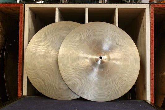 1960s A. Zildjian 15" New Beat Hi-Hats 920/1370g